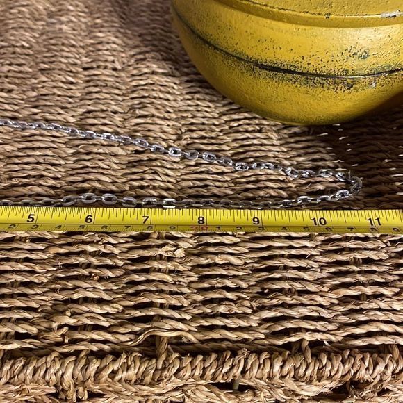 Vintage beaded mini bag with silver shoulder chain and clasp - Picture 7 of 7